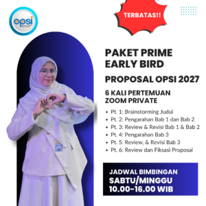 [6 Pertemuan] PRIME EARLY BIRD - Proposal OPSI 2027 - Weekend Siang Only